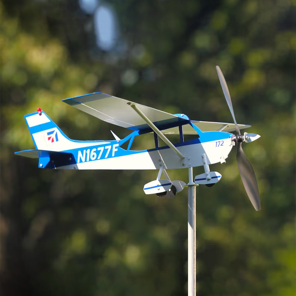 ✈️ FLYING DUO Windsock Set: Vintage CUB & Classic Cessna 172 (NC999BA + N1677F) - Labor Day Yard Upgrade!