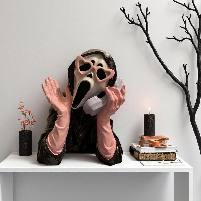 Official Scream Ghostface Statue - Tap to Light Up & Scream! Limited Edition.