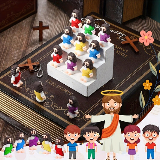 Pocket-Sized Blessing - Mini Jesus Figurines for Easter Stuffers & Inspirational Gifts