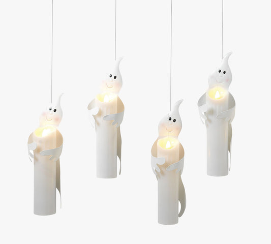 Hanging Ghosts LED String Lights - Set Of 4
