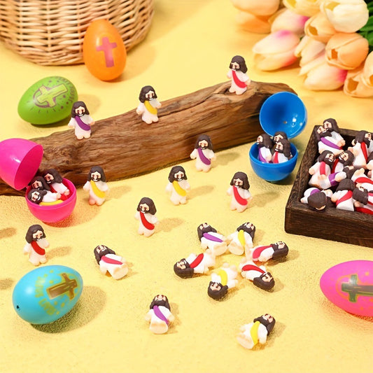 Pocket-Sized Blessing - Mini Jesus Figurines for Easter Stuffers & Inspirational Gifts