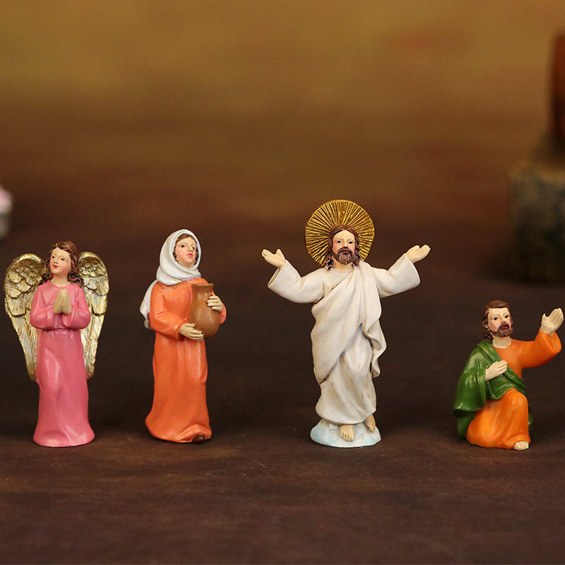 LED Easter Resurrection Scene Home Decor Figurine