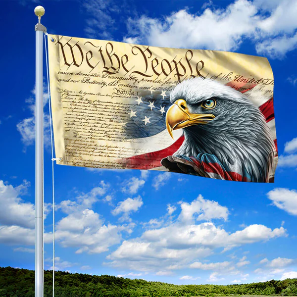 🦅 We The People Patriotic Eagle Flag 🇺🇸