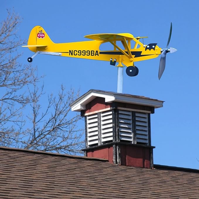 ✈️ FLYING DUO Windsock Set: Vintage CUB & Classic Cessna 172 (NC999BA + N1677F) - Labor Day Yard Upgrade!