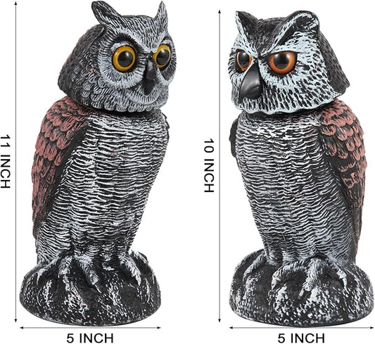 🦉 Owl Garden Guard – No Batteries Needed, Just Wind Power!