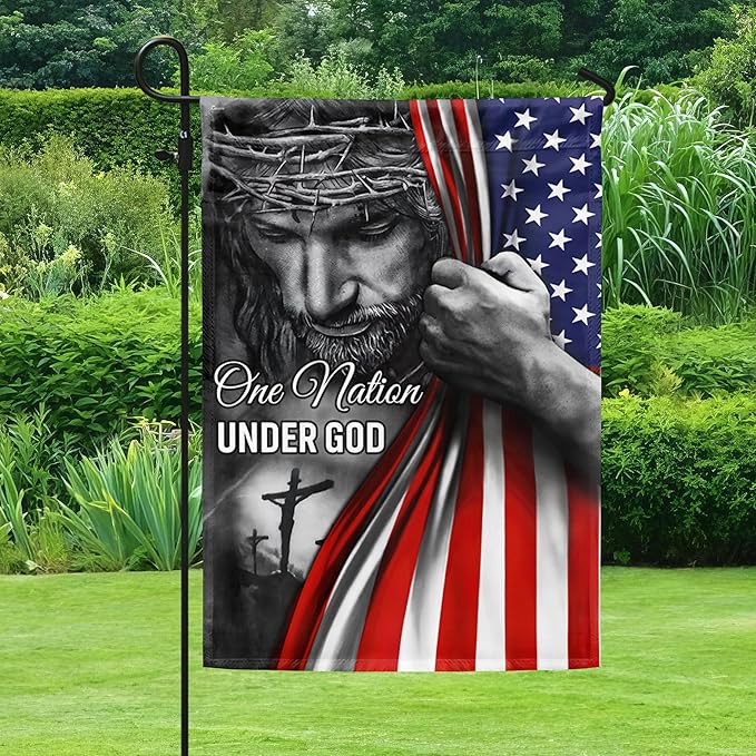 ✝️Jesus Christian Patriotic American Grommet Flag