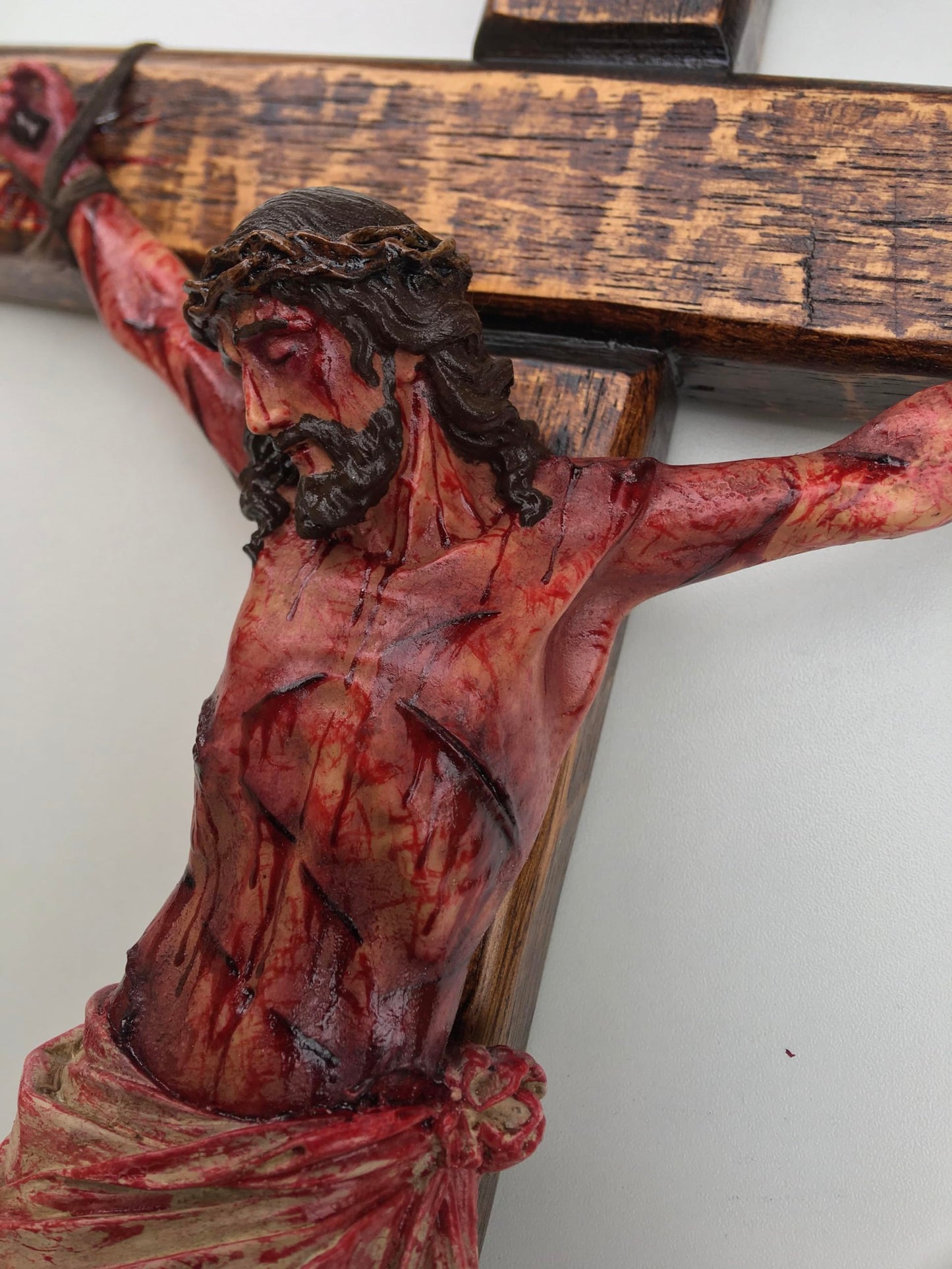 Faith in Form: A Hand-Carved Work of Sacred Art