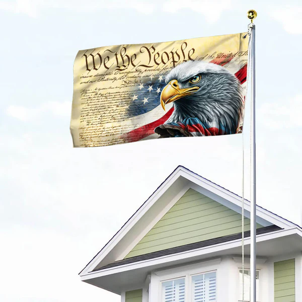 🦅 We The People Patriotic Eagle Flag 🇺🇸