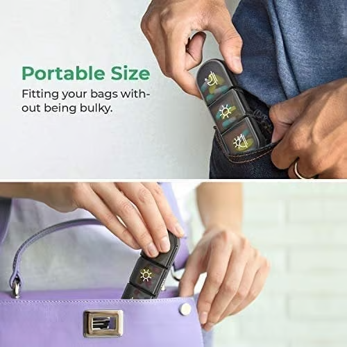 (🔥 Summer Hot Sale - Save 47% OFF) 21 Grid Black Pill Box Sorting Box, Buy 2 Free Shipping 6 Reviews