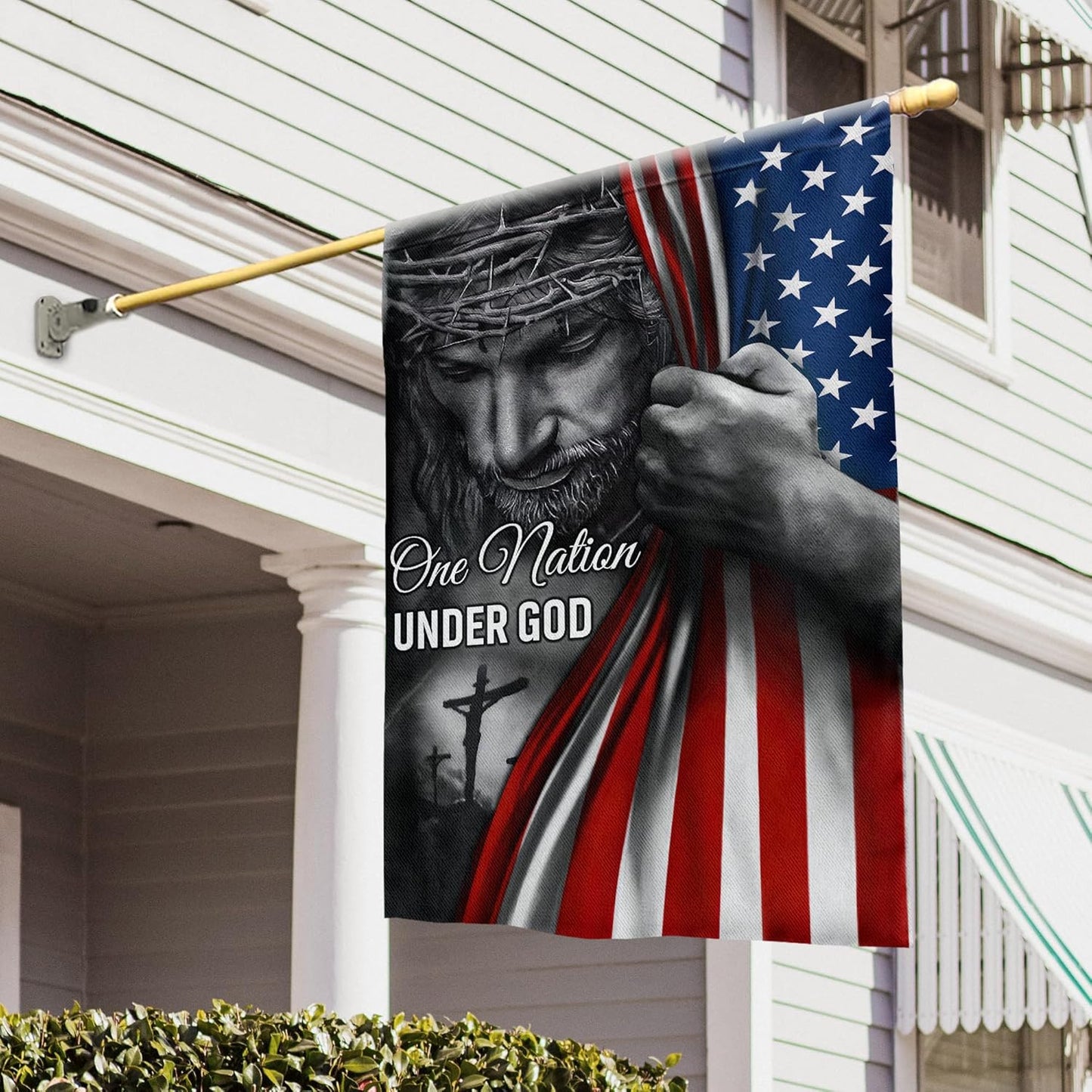 ✝️Jesus Christian Patriotic American Grommet Flag