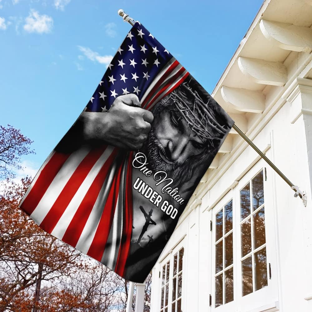 ✝️Jesus Christian Patriotic American Grommet Flag
