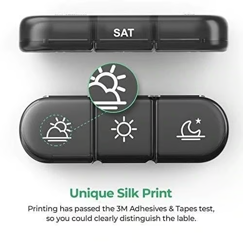 (🔥 Summer Hot Sale - Save 47% OFF) 21 Grid Black Pill Box Sorting Box, Buy 2 Free Shipping 6 Reviews