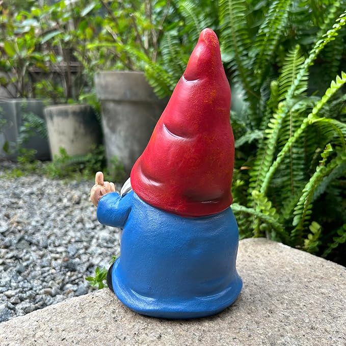 ๐ Grumpy Gnome 7.8" โ Funny Garden Rebel!