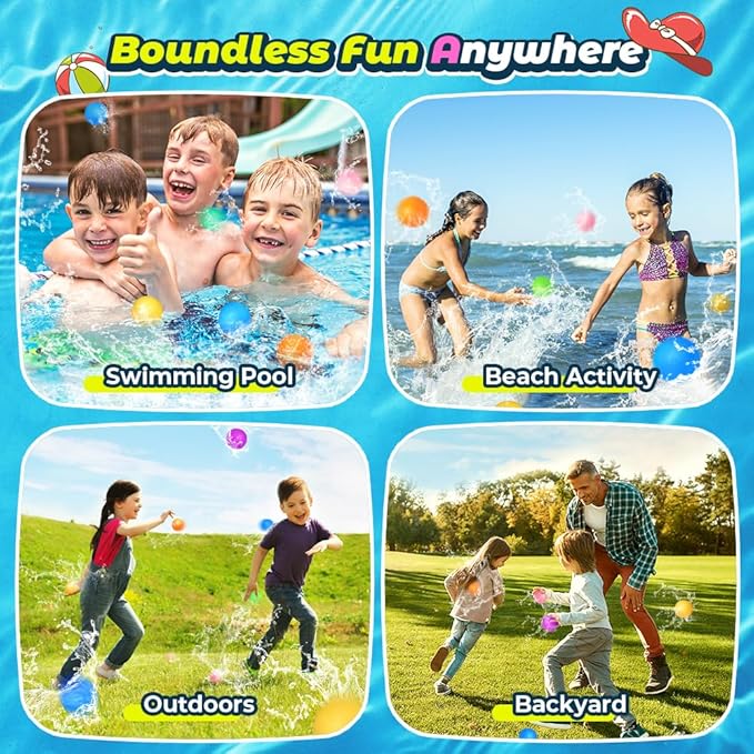 Magnetic Splash Balloons - Reusable Water Balloons for Kids🎁