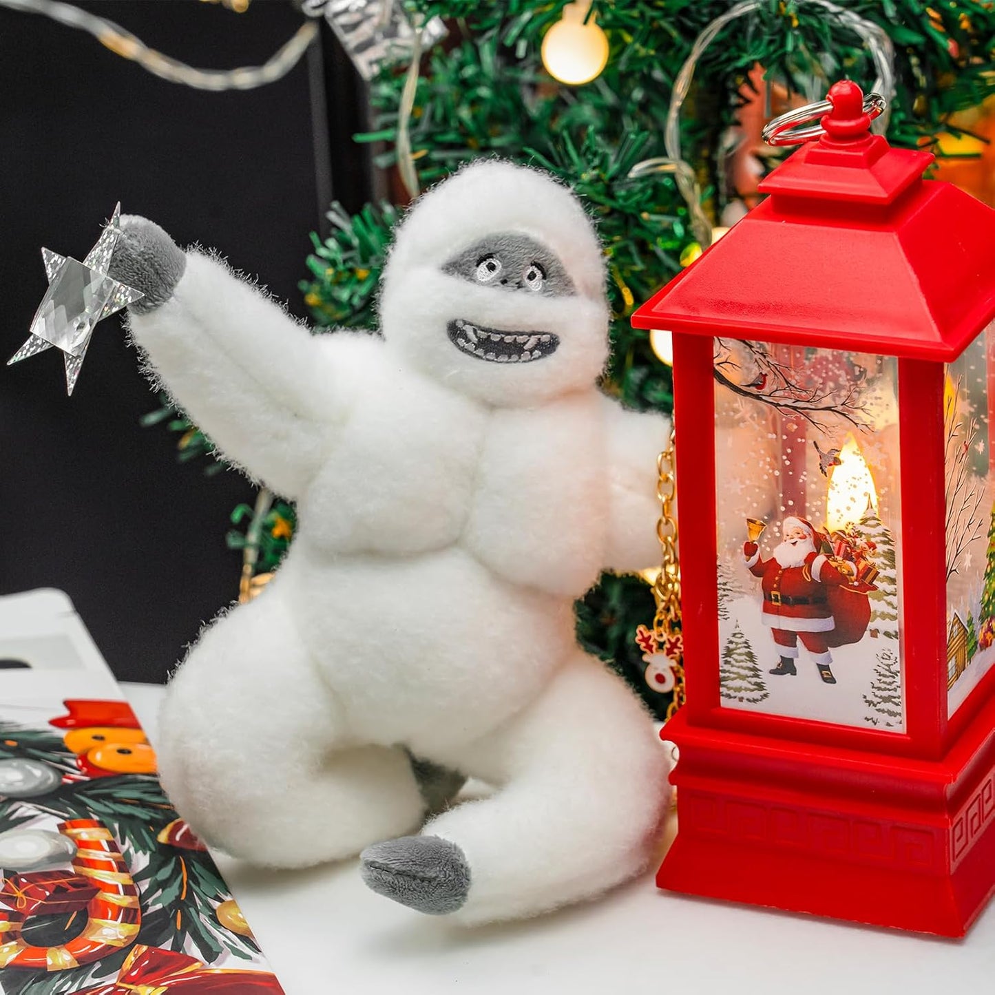 Christmas Tree Snow Monster – Handmade Felt Plush Ornament
