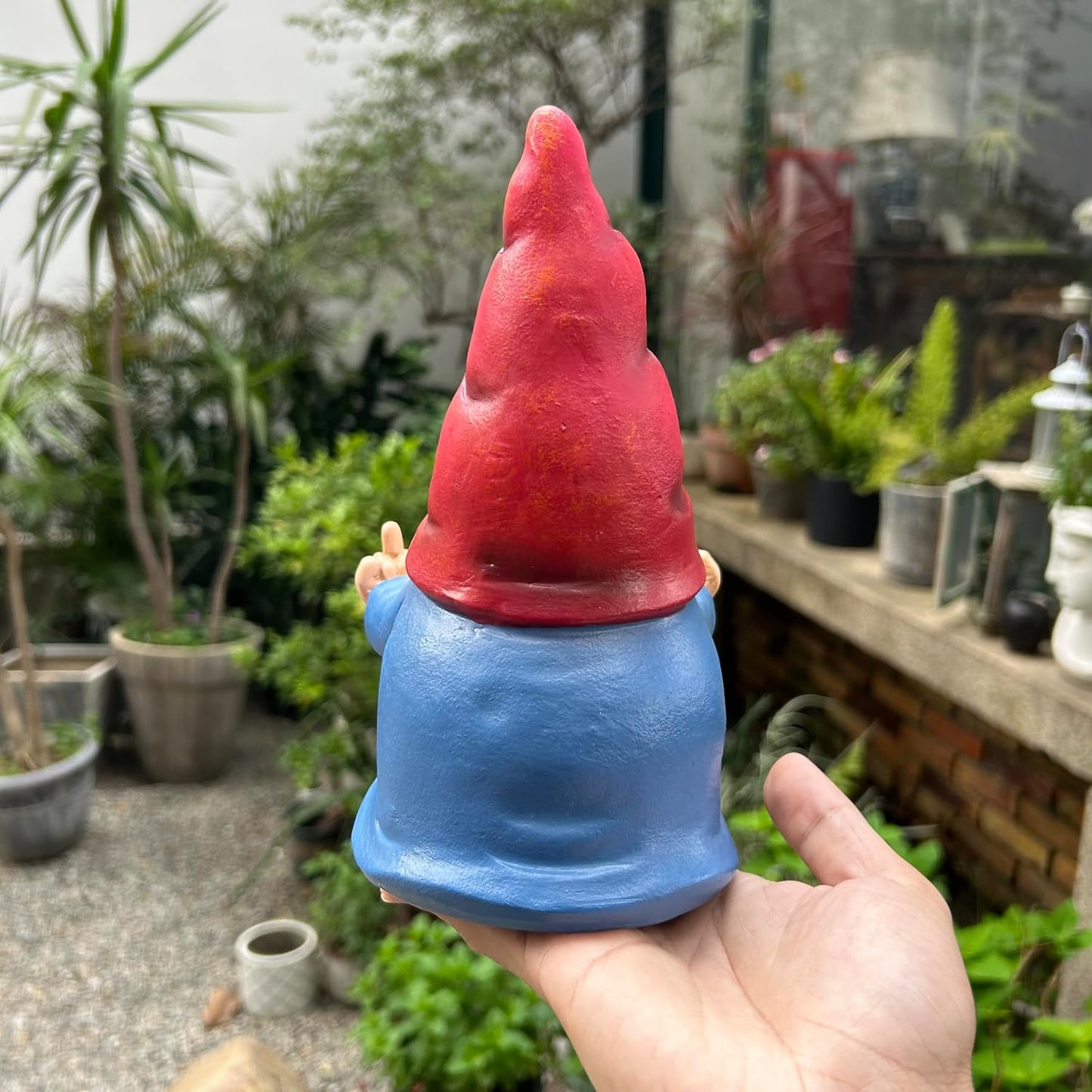 ๐ Grumpy Gnome 7.8" โ Funny Garden Rebel!