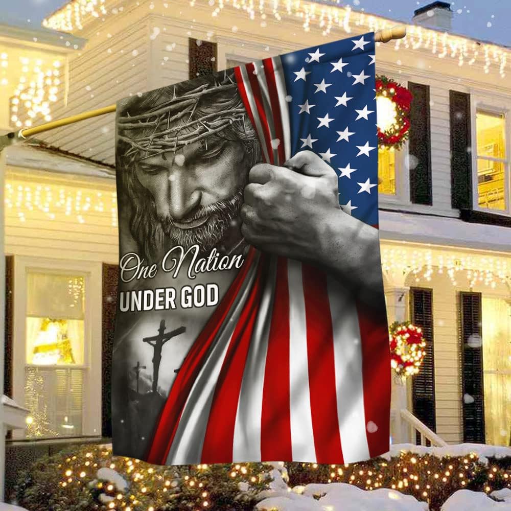 ✝️Jesus Christian Patriotic American Grommet Flag