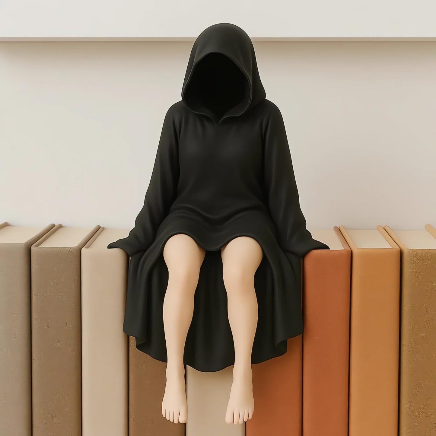 👻Death Queen Figurine – Spooky Black Robe Decor (4 Inch)🎃