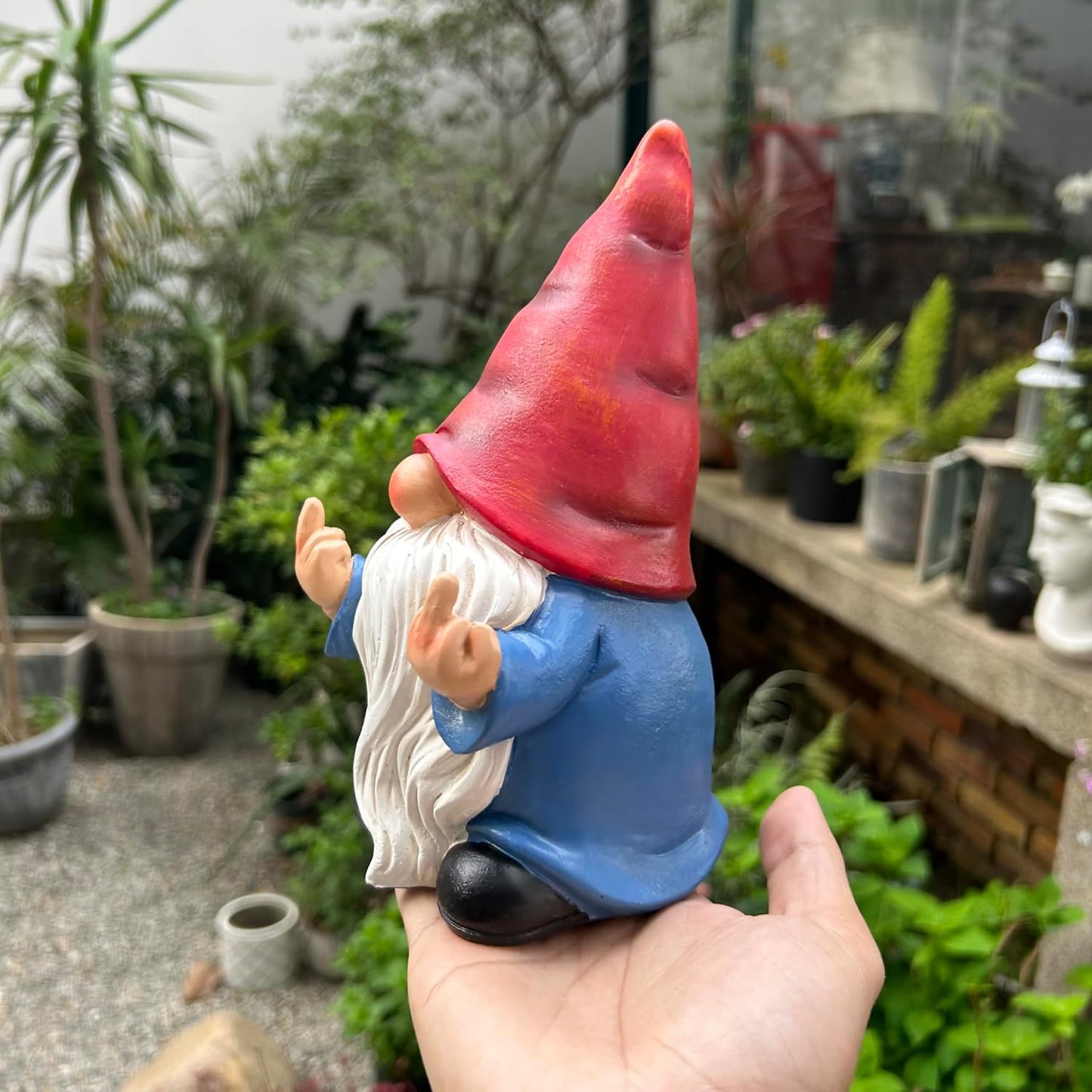 ๐ Grumpy Gnome 7.8" โ Funny Garden Rebel!
