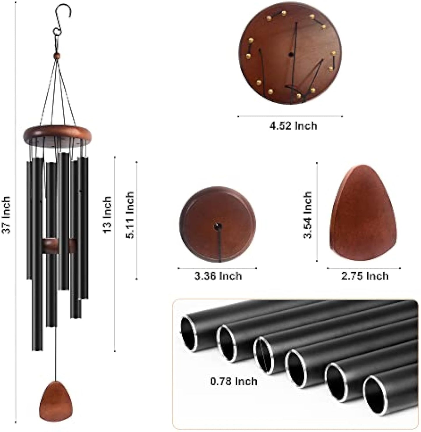 🔥37" Stress Relief Wind Chime 🎁Mother's Day Gift