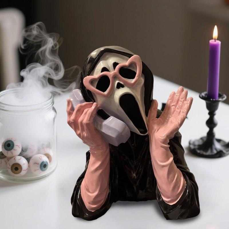 Official Scream Ghostface Statue - Tap to Light Up & Scream! Limited Edition.