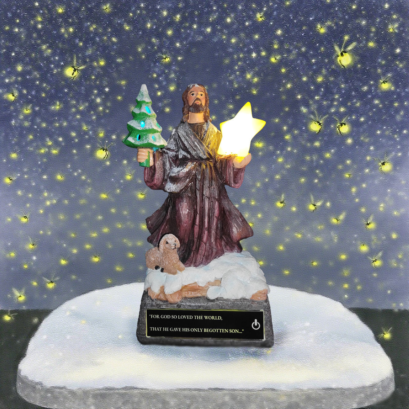 🎄【Christmas Eve Light】Glowing Christmas Statue of Jesus