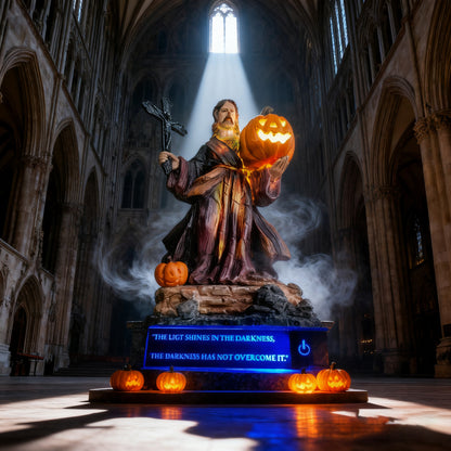 ✝️Handmade-Pumpkin Jesus Statue