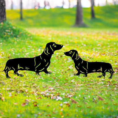 🐾Dachshund Metal Garden Stakes - Rust Proof Outdoor Dog Decor for Yard & Patio🍂