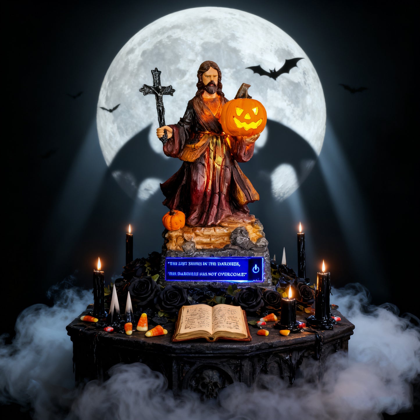 ✝️Handmade-Pumpkin Jesus Statue