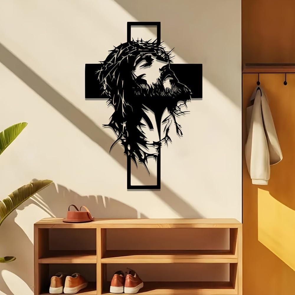 ✝️ Christian Metal Cross Wall Art Collection