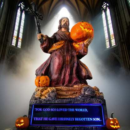 ✝️Handmade-Pumpkin Jesus Statue
