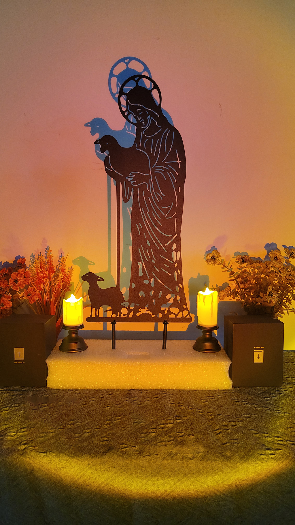 ✝️Jesus and Sheep Metal Sign- Outdoor for Yard & Patio🍂