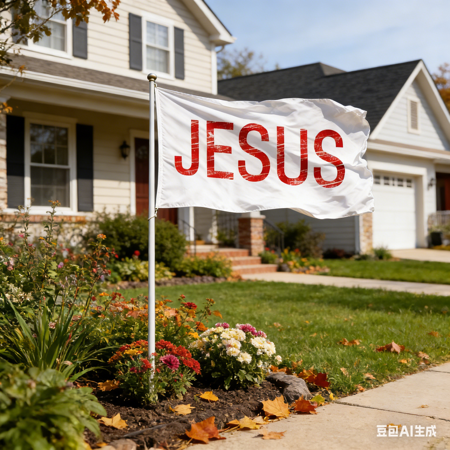JESUS Yard Flag Faith Bundle – 4-Piece Christian Set