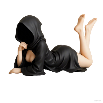 👻Death Queen Figurine – Spooky Black Robe Decor (4 Inch)🎃