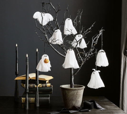 Ghost Ornaments - Set of 8