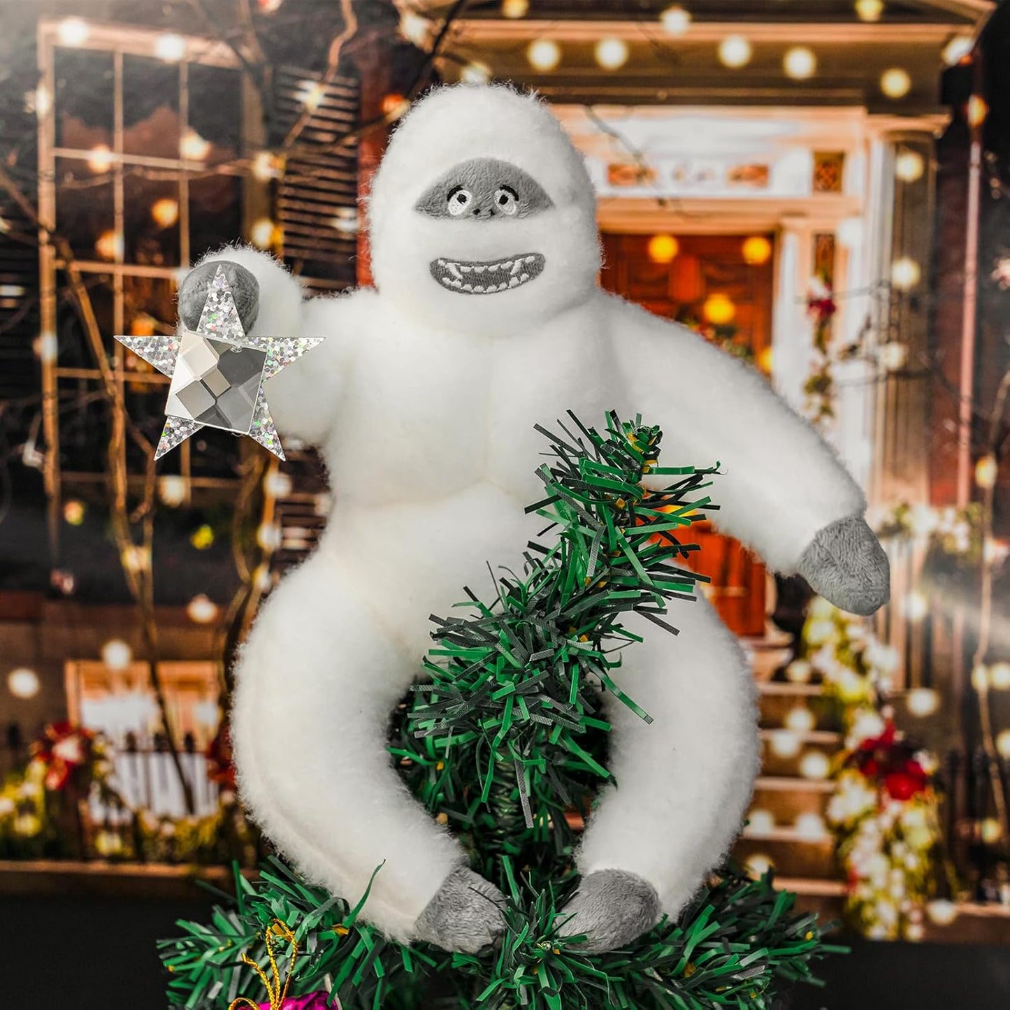 Christmas Tree Snow Monster – Handmade Felt Plush Ornament