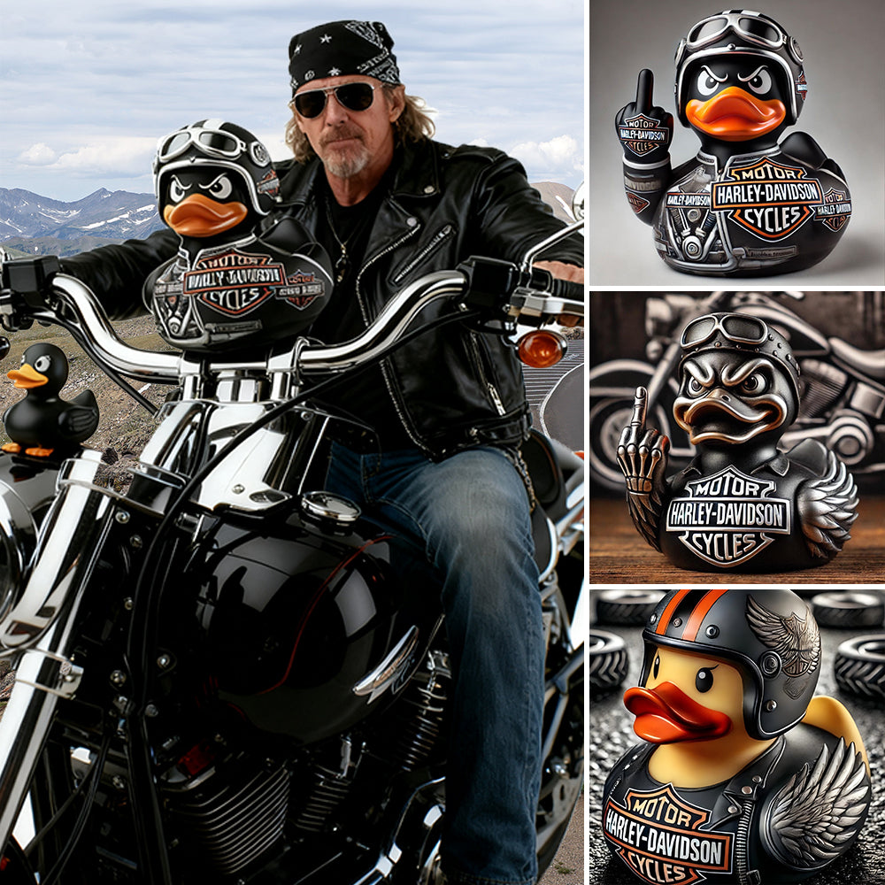Harley-Davidson Rebel Duck - Punk Metal Collector Rubber Duck
