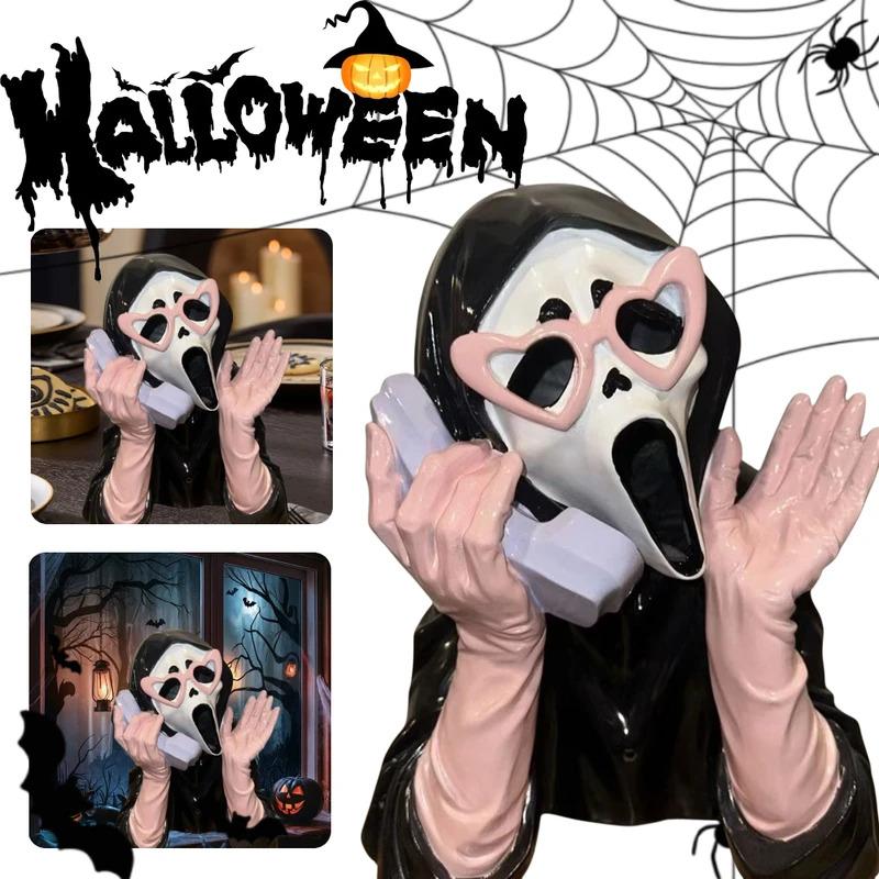 Official Scream Ghostface Statue - Tap to Light Up & Scream! Limited Edition.