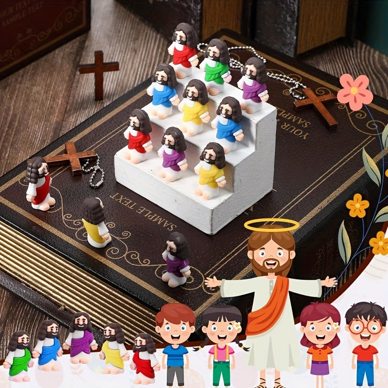 Pocket-Sized Blessing - Mini Jesus Figurines for Easter Stuffers & Inspirational Gifts
