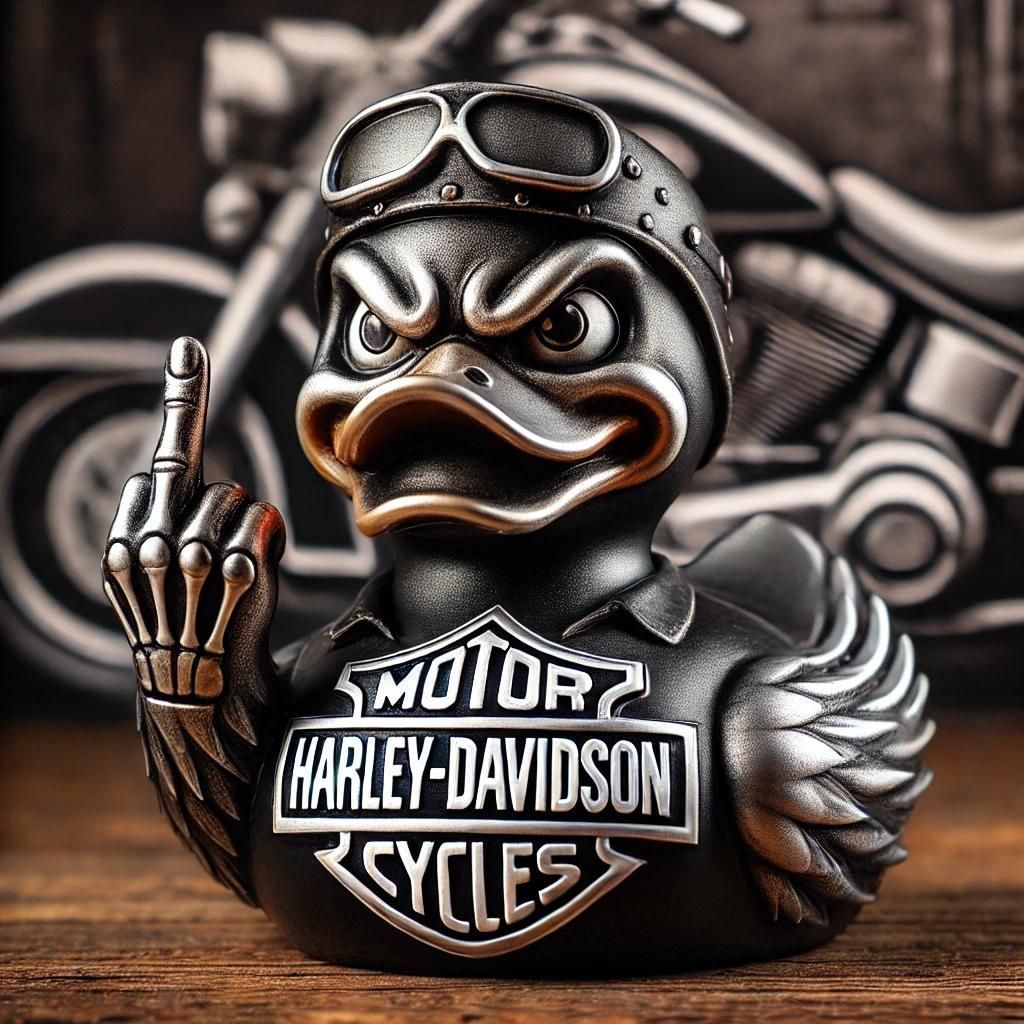 Harley-Davidson Rebel Duck - Punk Metal Collector Rubber Duck