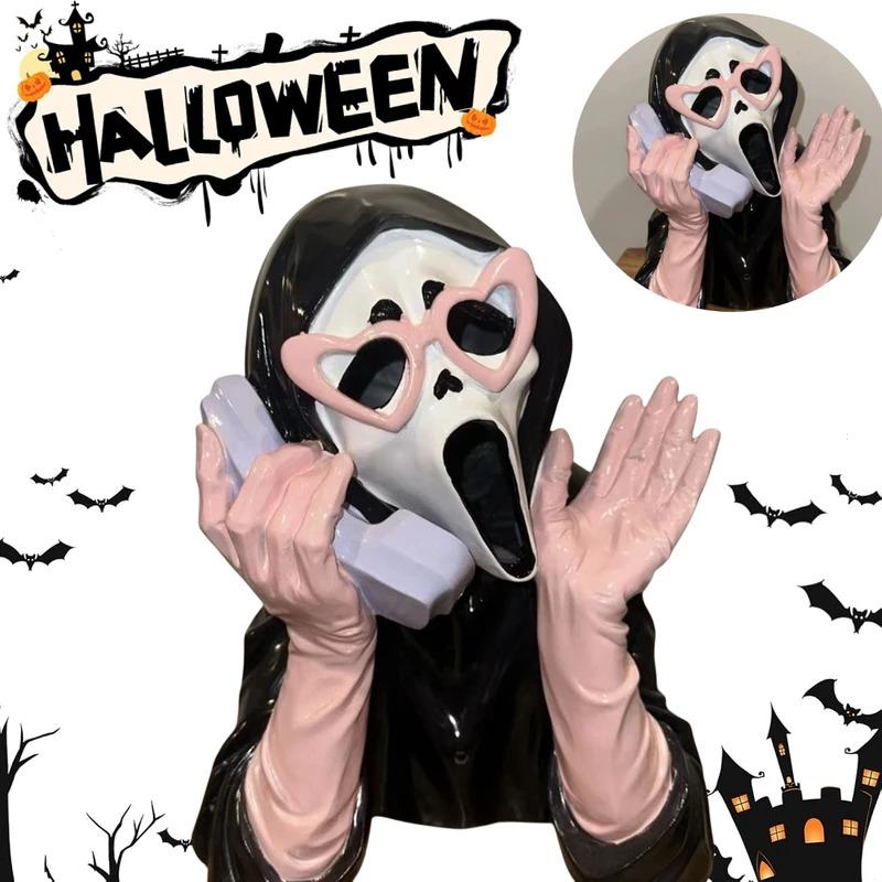 Official Scream Ghostface Statue - Tap to Light Up & Scream! Limited Edition.