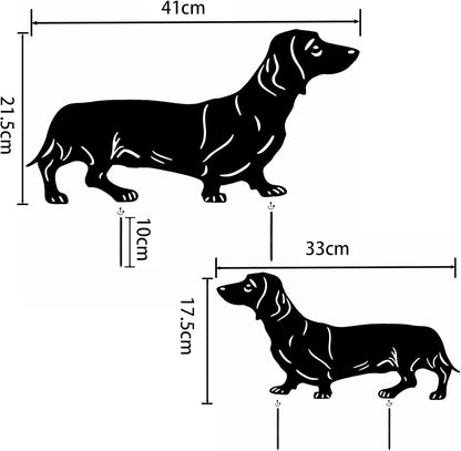 🐾Dachshund Metal Garden Stakes - Rust Proof Outdoor Dog Decor for Yard & Patio🍂