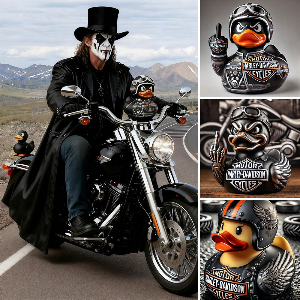Harley-Davidson Rebel Duck - Punk Metal Collector Rubber Duck