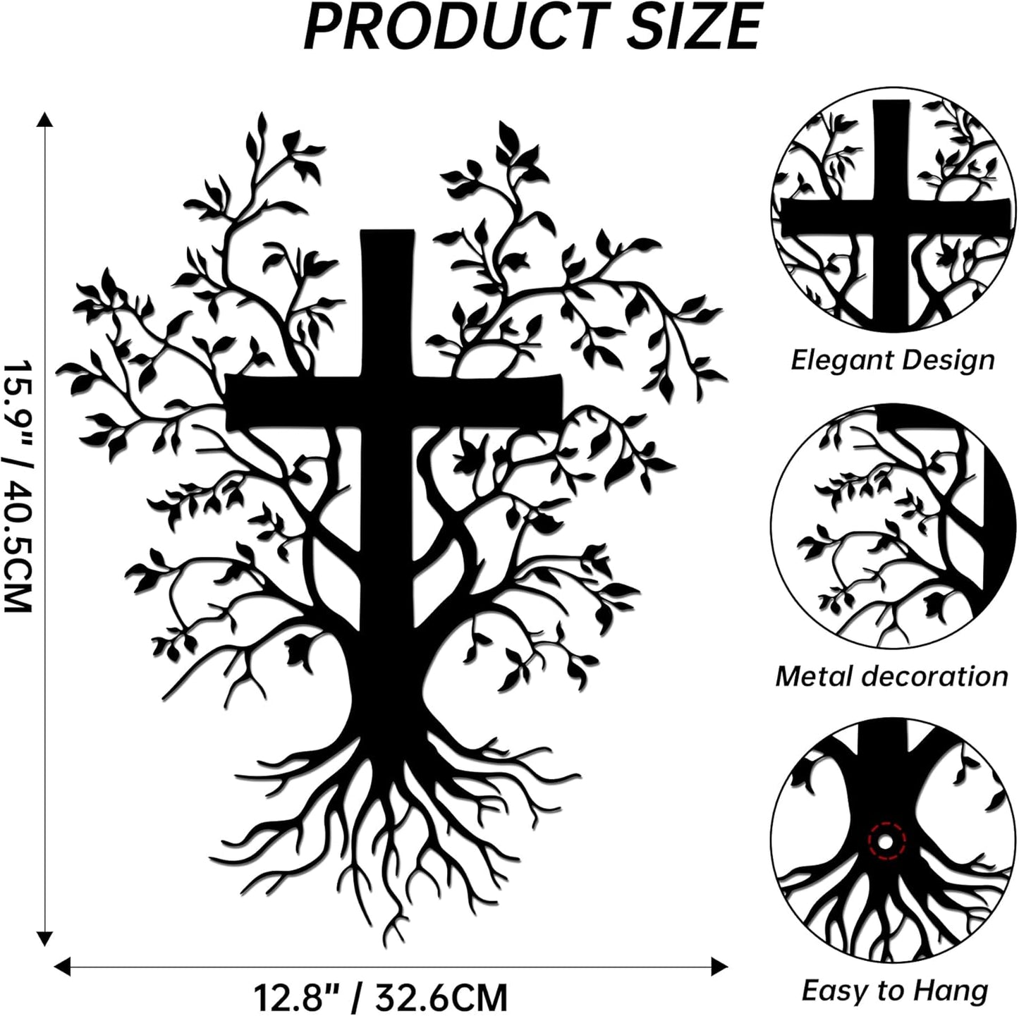 ✝️ Christian Metal Cross Wall Art Collection