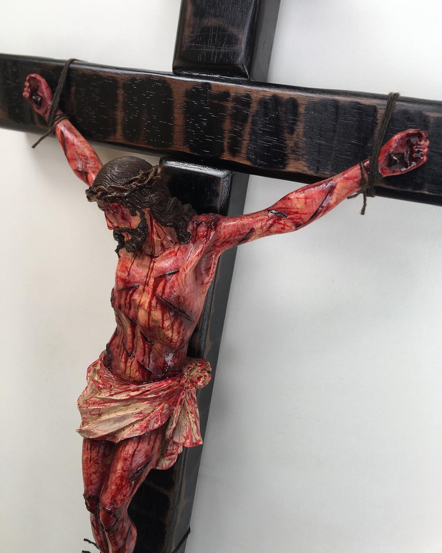 Hand-Carved Calvary Crucifix – Blessed Gift for Home & Prayer