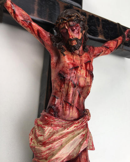 Hand-Carved Calvary Crucifix – Blessed Gift for Home & Prayer