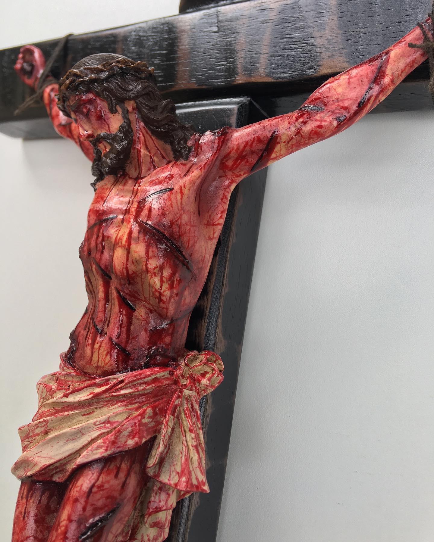 Hand-Carved Calvary Crucifix – Blessed Gift for Home & Prayer