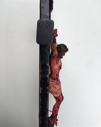 Hand-Carved Calvary Crucifix – Blessed Gift for Home & Prayer