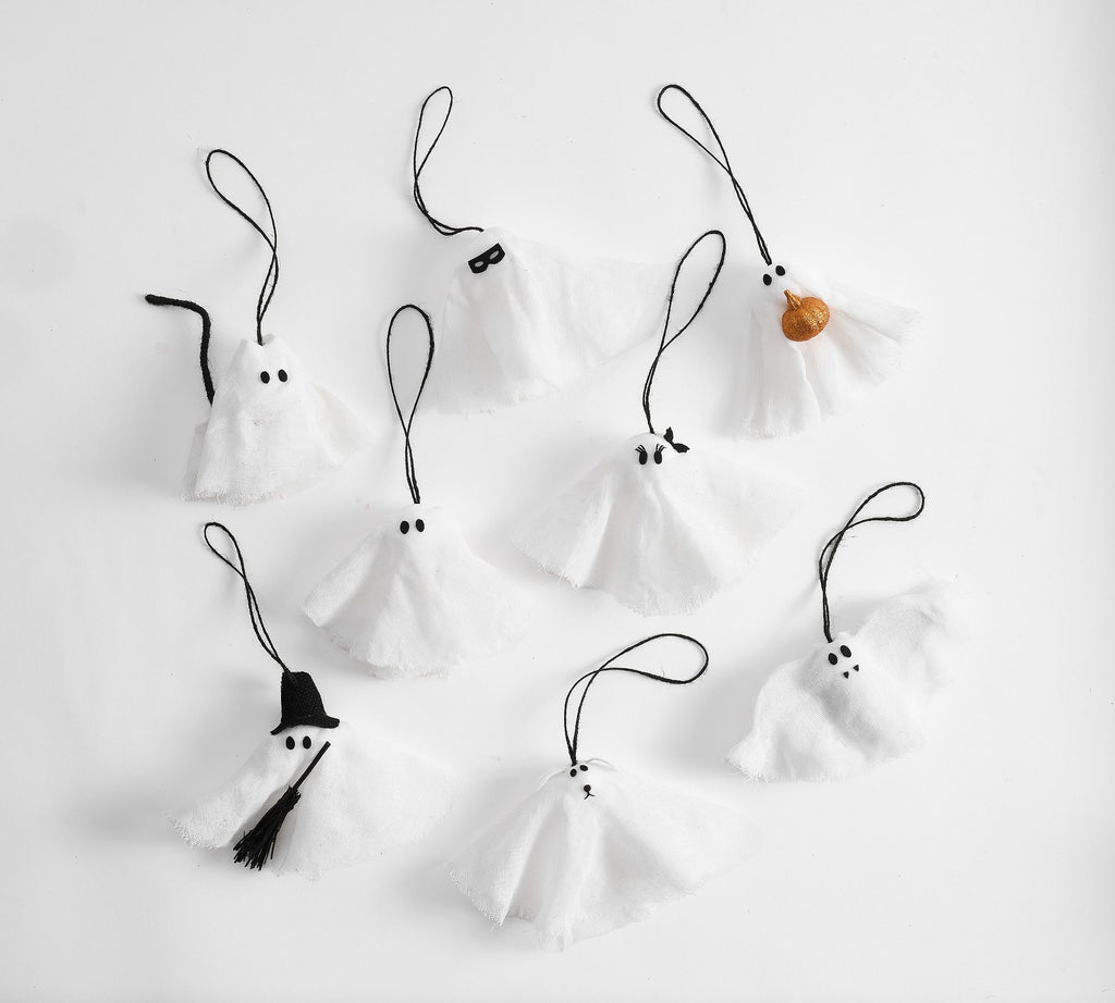 Ghost Ornaments - Set of 8