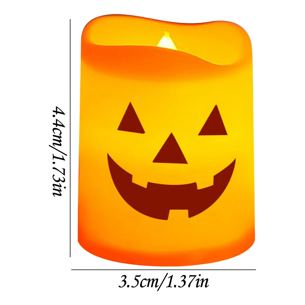 Flickering Pumpkin Candle Lights (6-Pack) - For Porch & Table 🎃